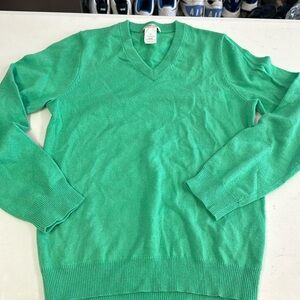 Crewcuts Boys Cashmere Green Vneck Sweater 12